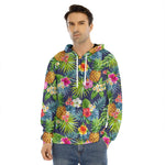Aloha Hawaii Tropical Pattern Print Men's Velvet Pullover Hoodie