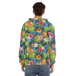 Aloha Hawaii Tropical Pattern Print Men's Velvet Pullover Hoodie