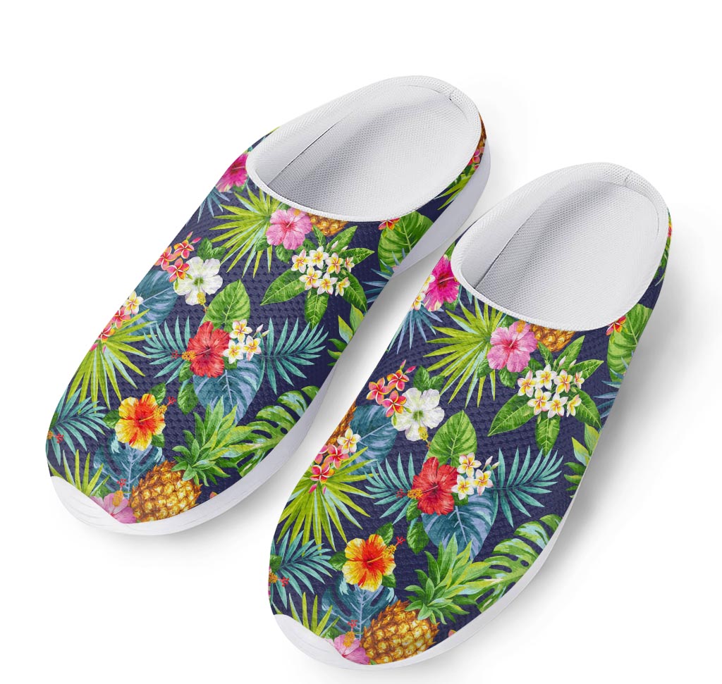 Aloha Hawaii Tropical Pattern Print Mesh Casual Shoes