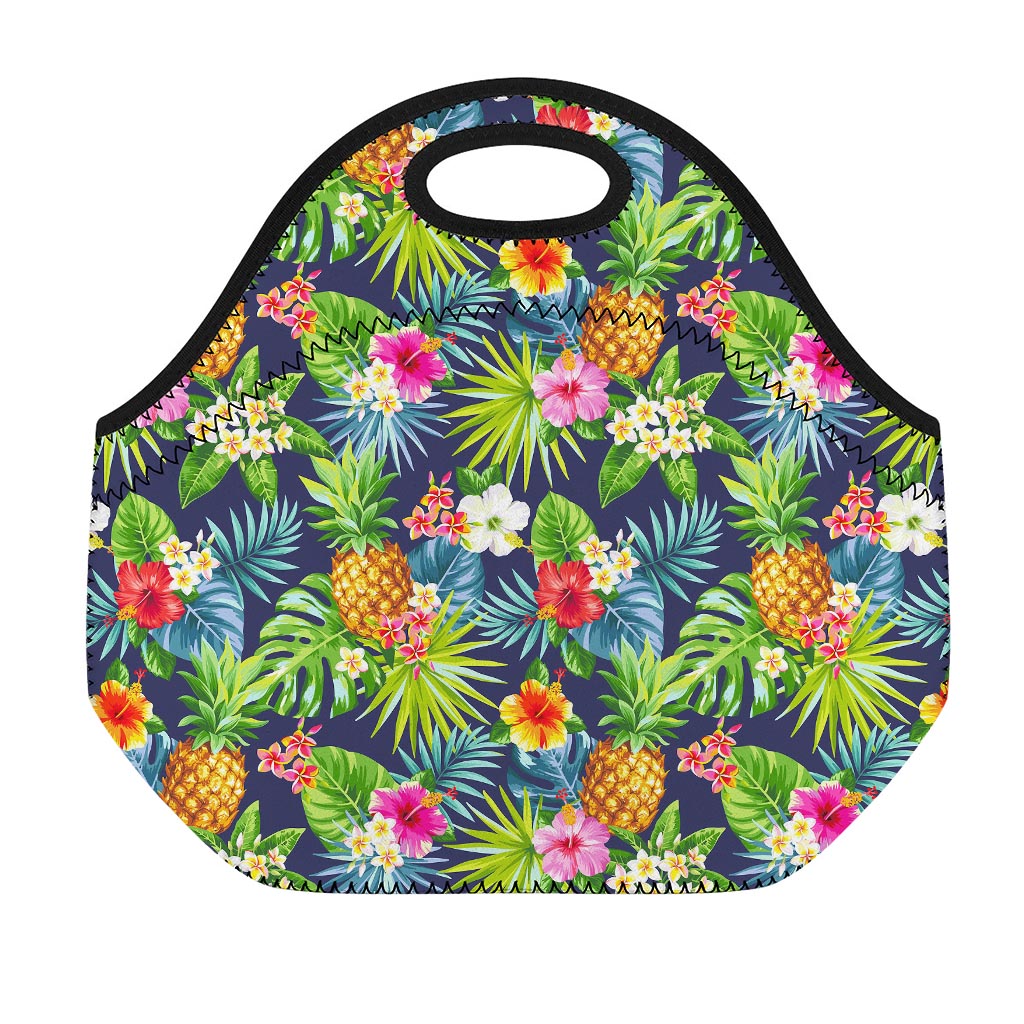 Aloha Hawaii Tropical Pattern Print Neoprene Lunch Bag