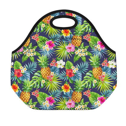 Aloha Hawaii Tropical Pattern Print Neoprene Lunch Bag