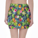 Aloha Hawaii Tropical Pattern Print Pencil Mini Skirt