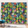 Aloha Hawaii Tropical Pattern Print Pencil Pleat Curtains