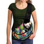 Aloha Hawaii Tropical Pattern Print Pet Sling Carrier