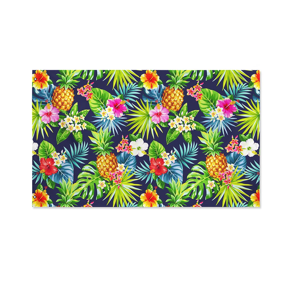 Aloha Hawaii Tropical Pattern Print Polyester Flag