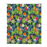 Aloha Hawaii Tropical Pattern Print Polyester Shower Curtain