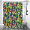 Aloha Hawaii Tropical Pattern Print Premium Shower Curtain