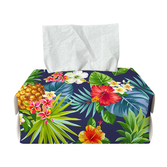 Aloha Hawaii Tropical Pattern Print Rectangle Tissue Box Cover