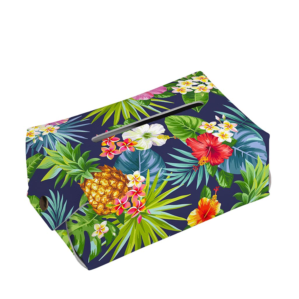 Aloha Hawaii Tropical Pattern Print Rectangle Tissue Box Cover