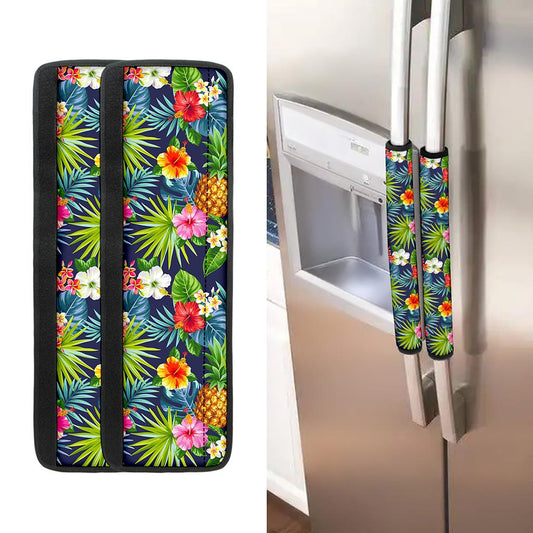 Aloha Hawaii Tropical Pattern Print Refrigerator Handle Covers