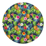 Aloha Hawaii Tropical Pattern Print Round Blanket