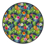 Aloha Hawaii Tropical Pattern Print Round Floor Mat