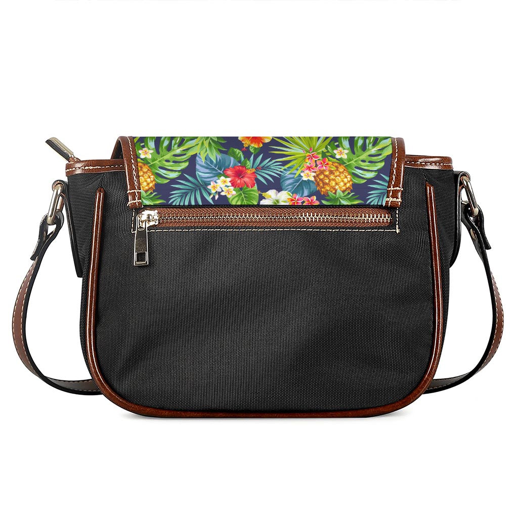 Aloha Hawaii Tropical Pattern Print Saddle Bag