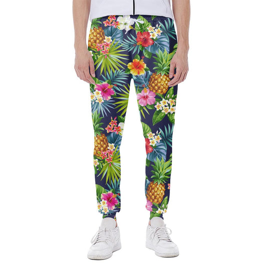 Aloha Hawaii Tropical Pattern Print Scuba Joggers