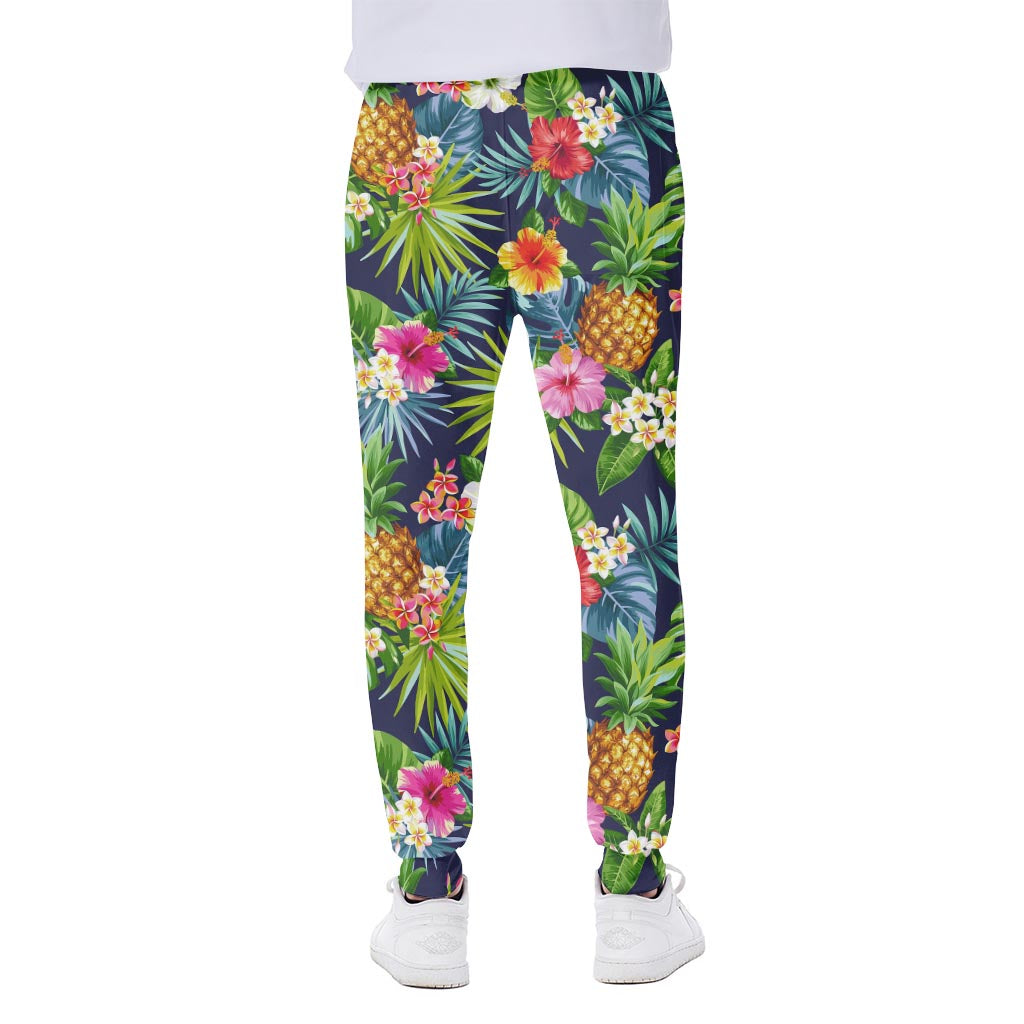 Aloha Hawaii Tropical Pattern Print Scuba Joggers