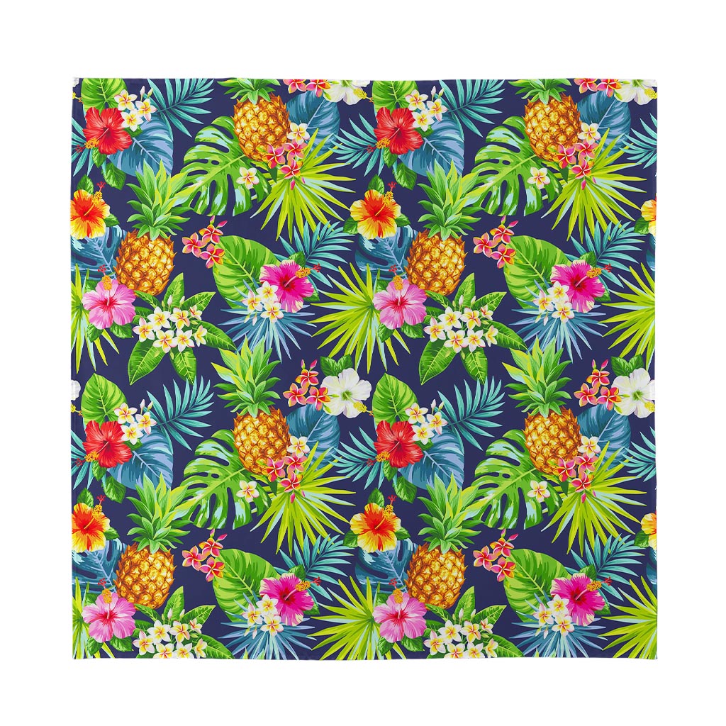 Aloha Hawaii Tropical Pattern Print Silk Bandana