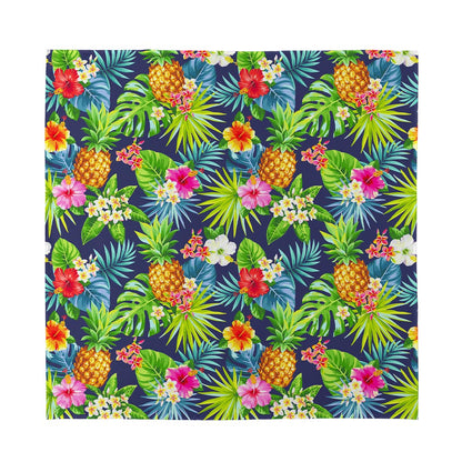 Aloha Hawaii Tropical Pattern Print Silk Bandana
