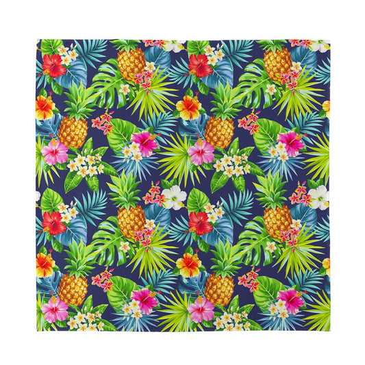 Aloha Hawaii Tropical Pattern Print Silk Bandana