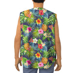 Aloha Hawaii Tropical Pattern Print Sleeveless Baseball Jersey