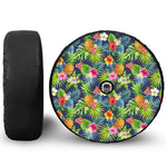 Aloha Hawaii Tropical Pattern Print Tire Cover With Camera Hole