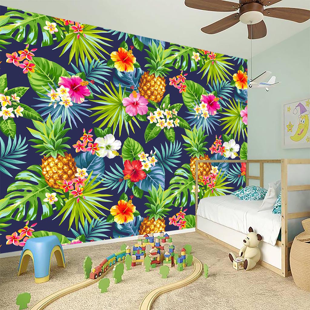 Aloha Hawaii Tropical Pattern Print Wall Sticker