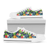 Aloha Hawaii Tropical Pattern Print White Low Top Sneakers