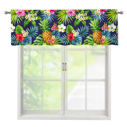 Aloha Hawaii Tropical Pattern Print Window Valance