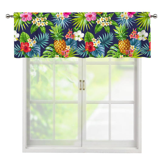 Aloha Hawaii Tropical Pattern Print Window Valance