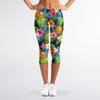 Aloha Hawaii Tropical Pattern Print Women's Capri Leggings