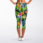 Aloha Hawaii Tropical Pattern Print Women's Capri Leggings