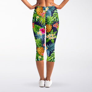 Aloha Hawaii Tropical Pattern Print Women's Capri Leggings