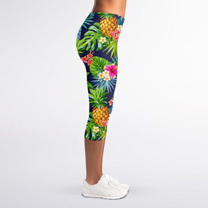 Aloha Hawaii Tropical Pattern Print Women's Capri Leggings