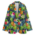 Aloha Hawaii Tropical Pattern Print Women's Cotton Blazer