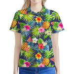 Aloha Hawaii Tropical Pattern Print Women's Polo Shirt