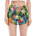 Aloha Hawaii Tropical Pattern Print Women's Split Running Shorts