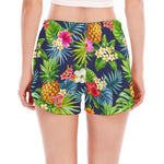 Aloha Hawaii Tropical Pattern Print Women's Split Running Shorts