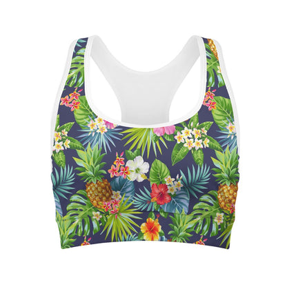 Aloha Hawaii Tropical Pattern Print Women's Sports Bra