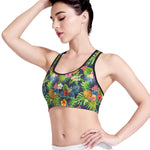 Aloha Hawaii Tropical Pattern Print Women's Sports Bra