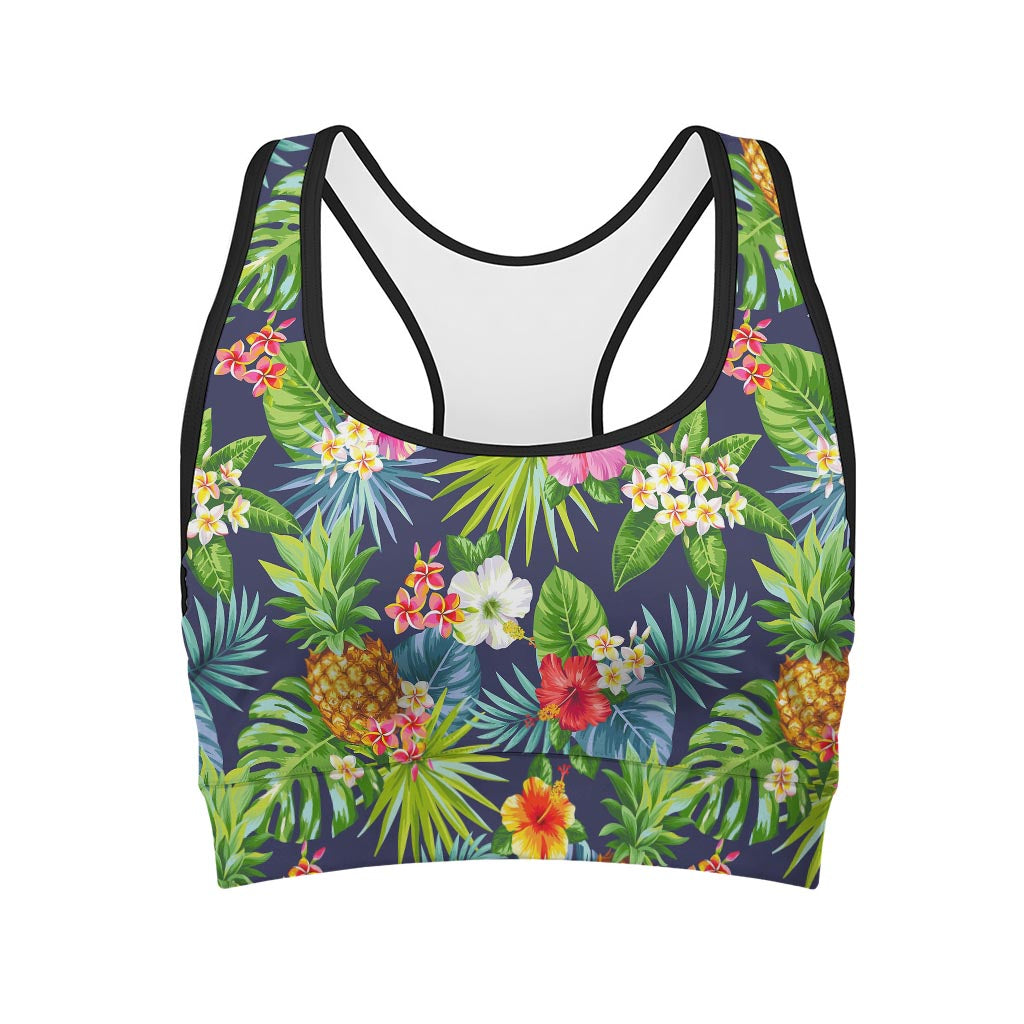 Aloha Hawaii Tropical Pattern Print Women's Sports Bra
