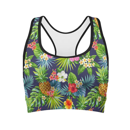 Aloha Hawaii Tropical Pattern Print Women's Sports Bra