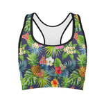 Aloha Hawaii Tropical Pattern Print Women's Sports Bra