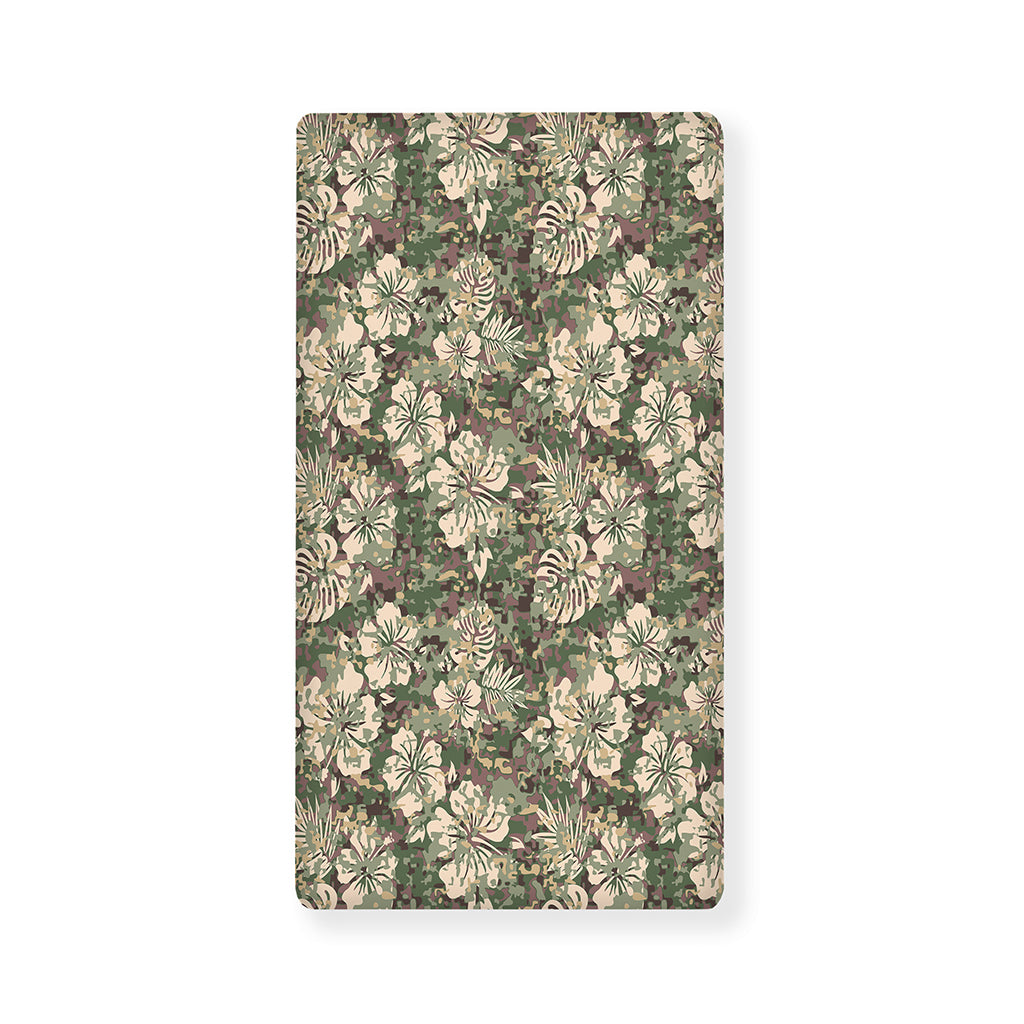 Aloha Hawaiian Camo Flower Pattern Print Baby Crib Sheet