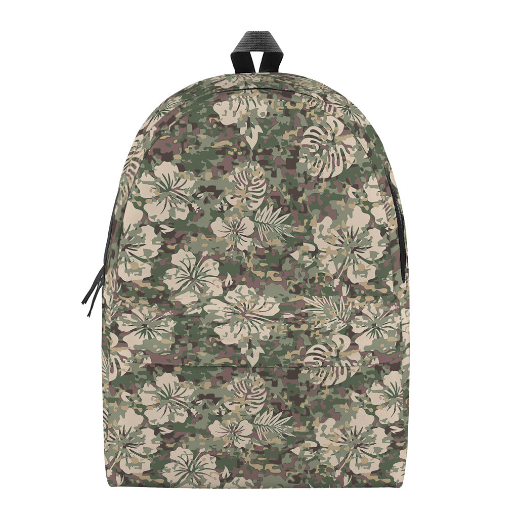 Aloha Hawaiian Camo Flower Pattern Print Backpack