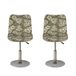 Aloha Hawaiian Camo Flower Pattern Print Bar Stool Covers