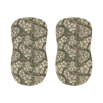 Aloha Hawaiian Camo Flower Pattern Print Bar Stool Covers