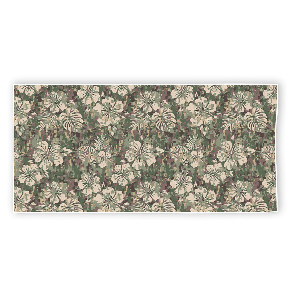 Aloha Hawaiian Camo Flower Pattern Print Beach Towel