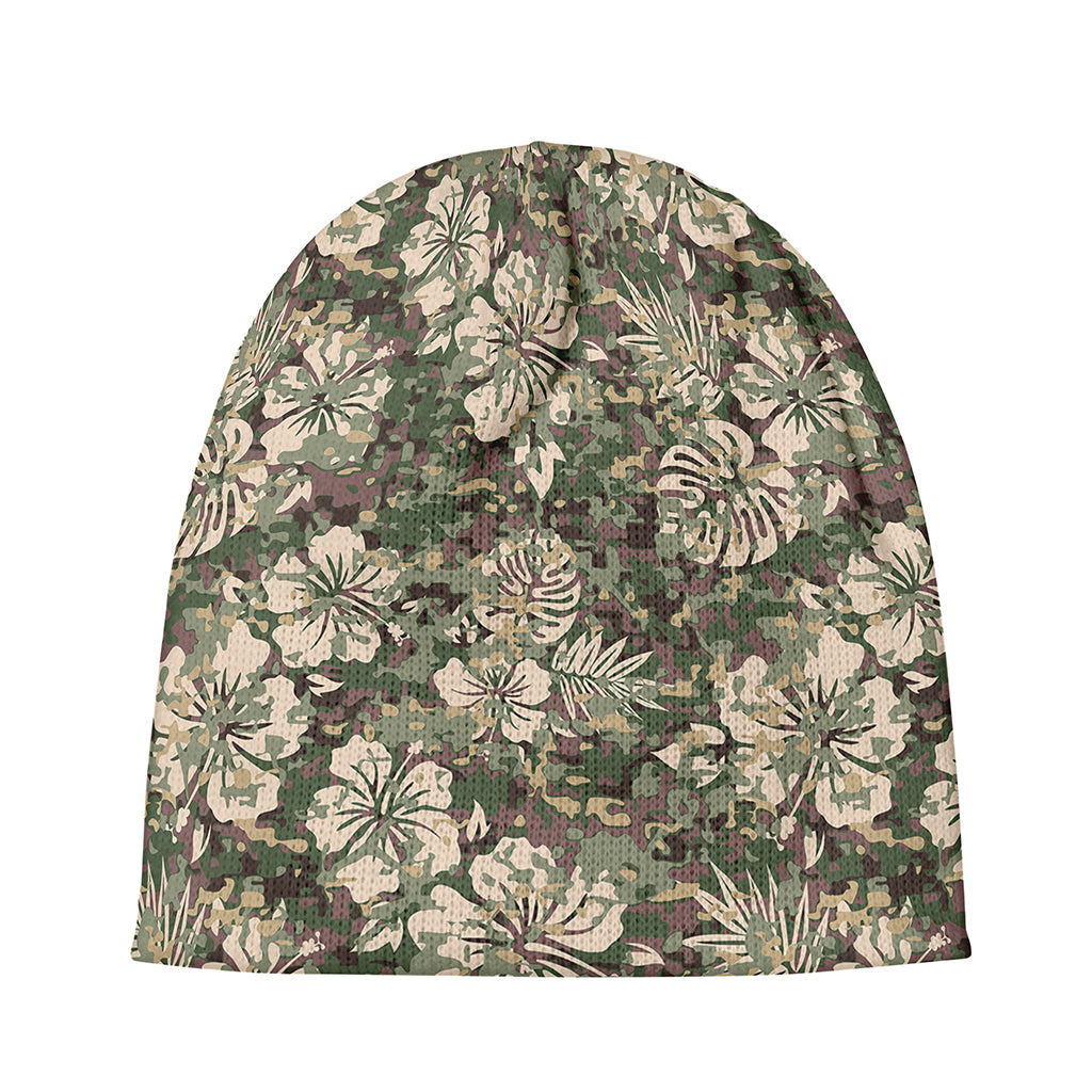 Aloha Hawaiian Camo Flower Pattern Print Beanie