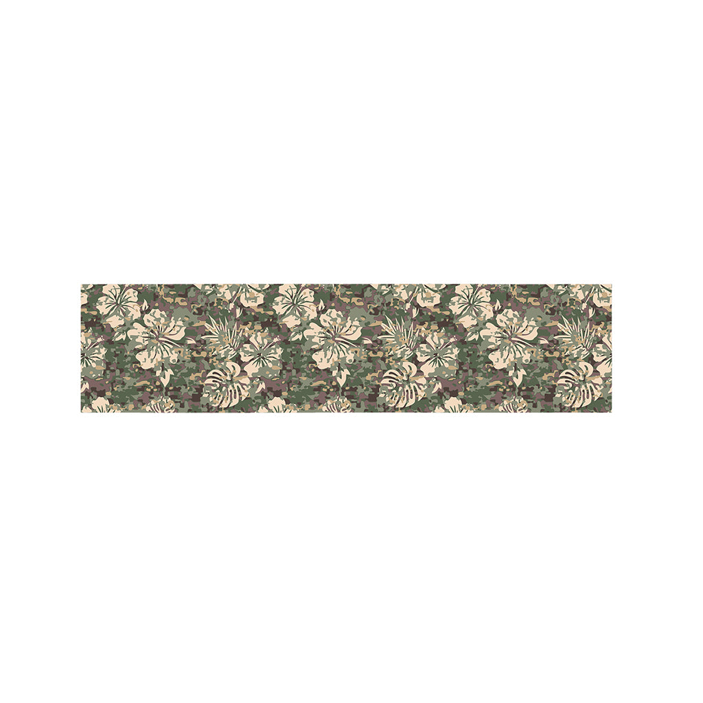 Aloha Hawaiian Camo Flower Pattern Print Bed Runner