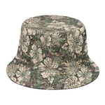 Aloha Hawaiian Camo Flower Pattern Print Bucket Hat