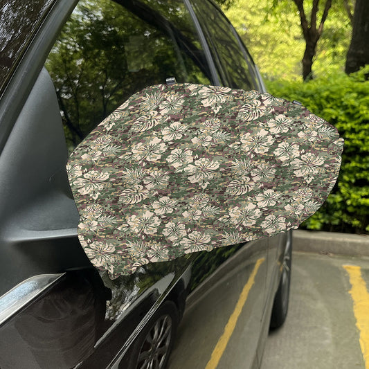 Aloha Hawaiian Camo Flower Pattern Print Car Side Mirror Covers